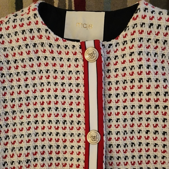 (SOLD) Maje Tweed Coat - Picture 10 of 13